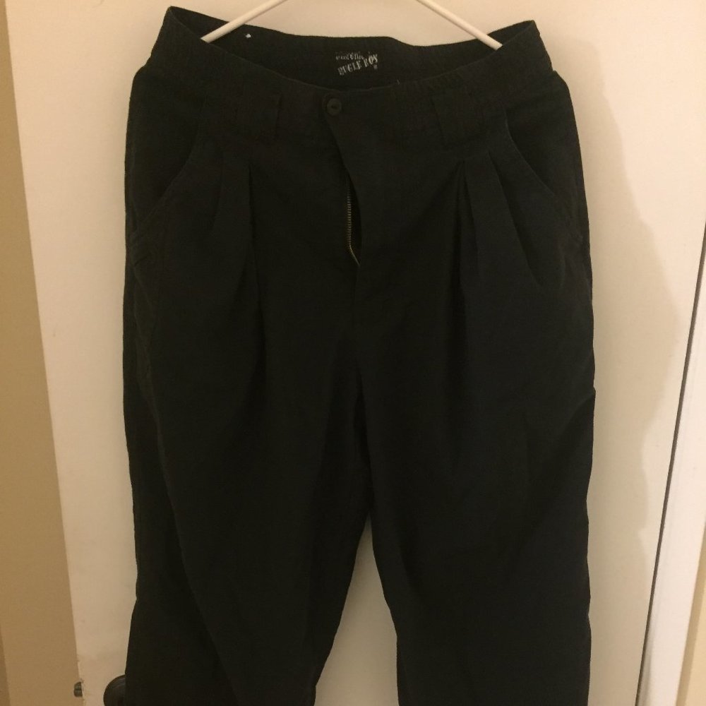 Preowned Vintage Classic Bugle Boy Men's Black Pants Size 29 x 33 - Picture 1 of 6